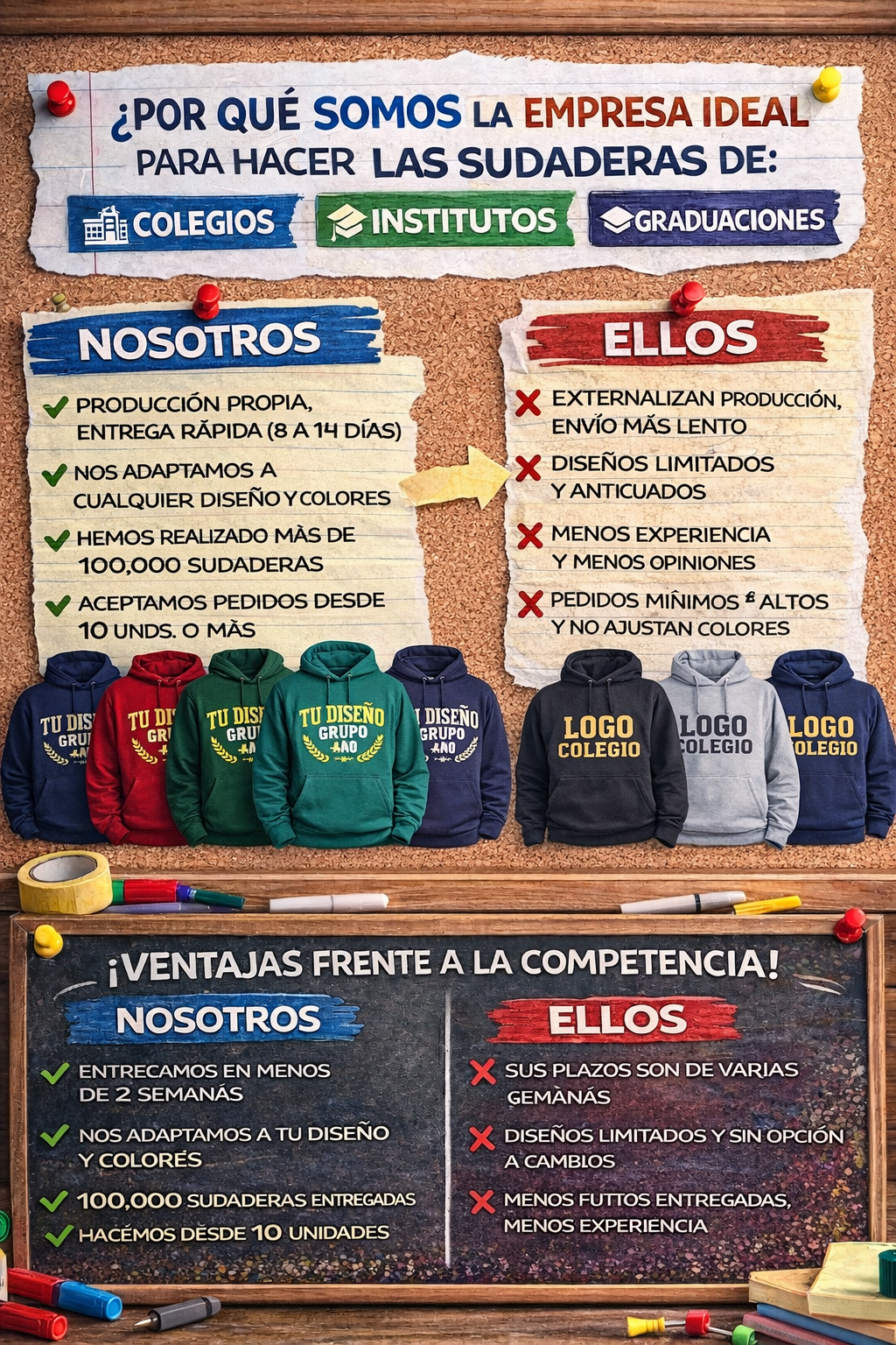 Nuestras ventajas frente a la competencia